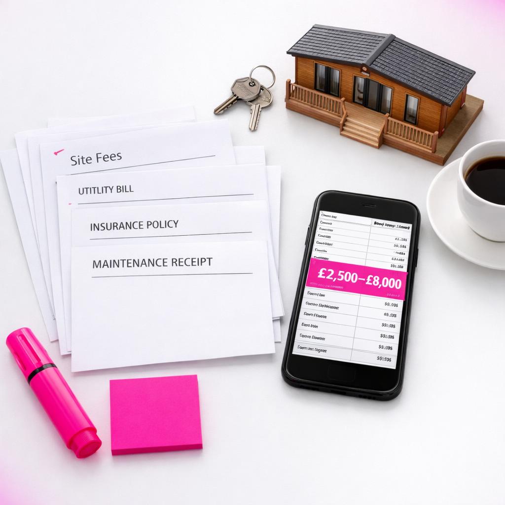 UK holiday home bills, calculator, lodge model